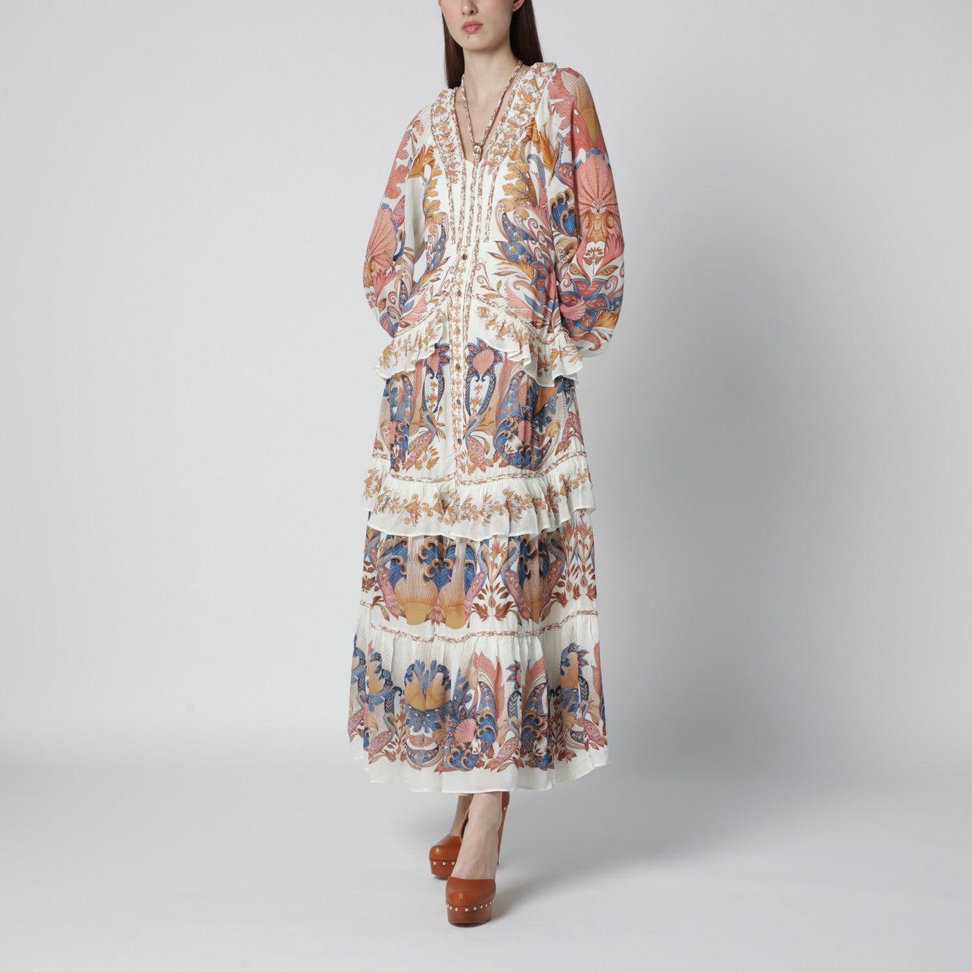 farm rio shell garden cotton ruffle maxi dress Shell Garden Maxi Dress