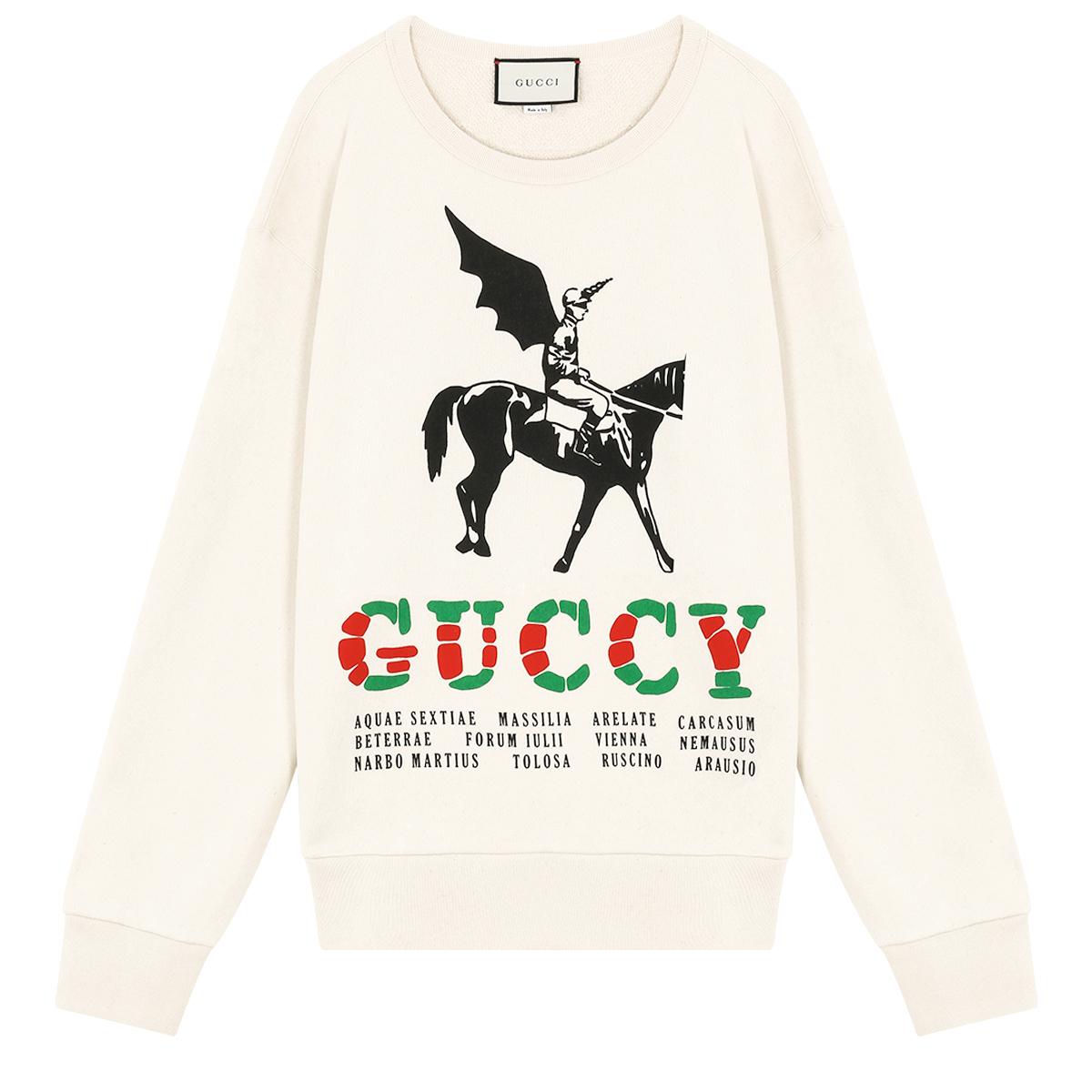 Gucci Winged Jockey Sweatshirt for Men 