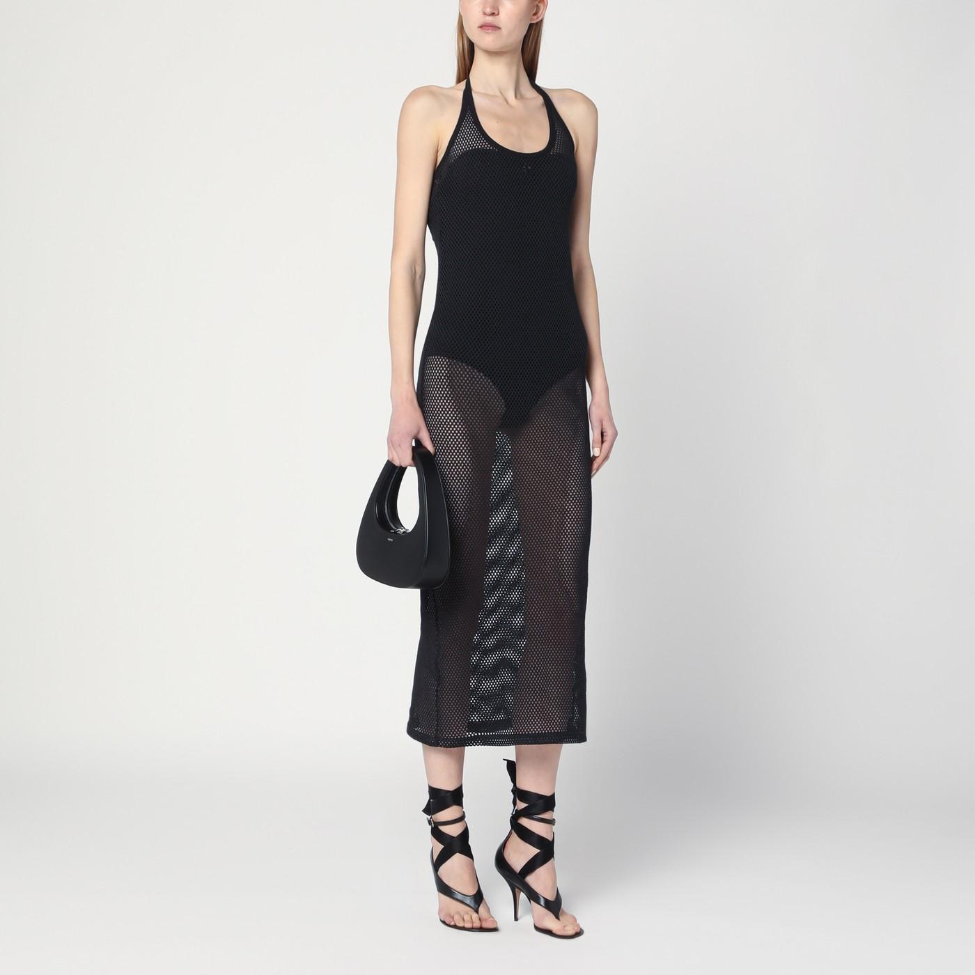 ワンピースその他 Courreges Black mesh cotton dress Courreges Mesh Cotton Dress in Black | Lyst