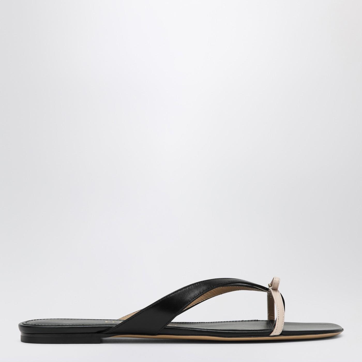 【関税&送料込】Ferragamo Mini Bow Black Nude Flip-Flops Ferragamo Mini Bow Black/Nude Flip Flops | Balardi