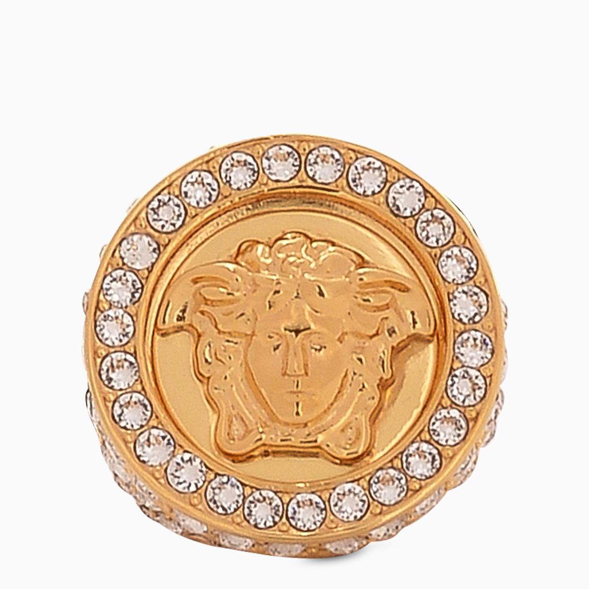 Versace Medusa Swarovski Ring in Metallic - Lyst