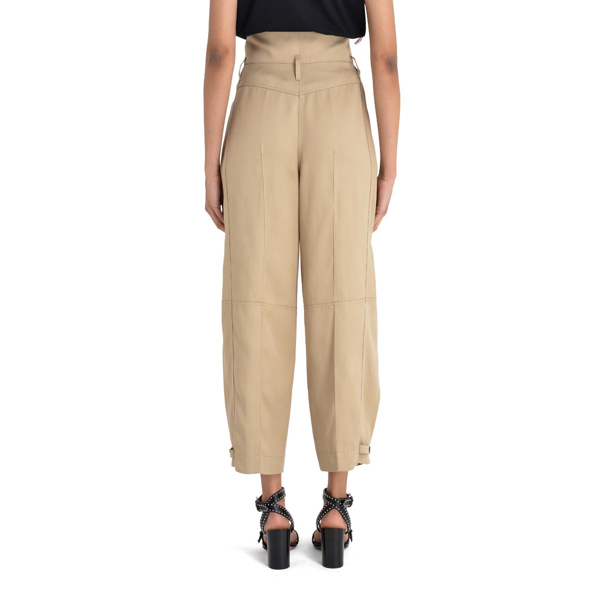 Givenchy High-waisted Beige baggy Trousers in Natural - Lyst