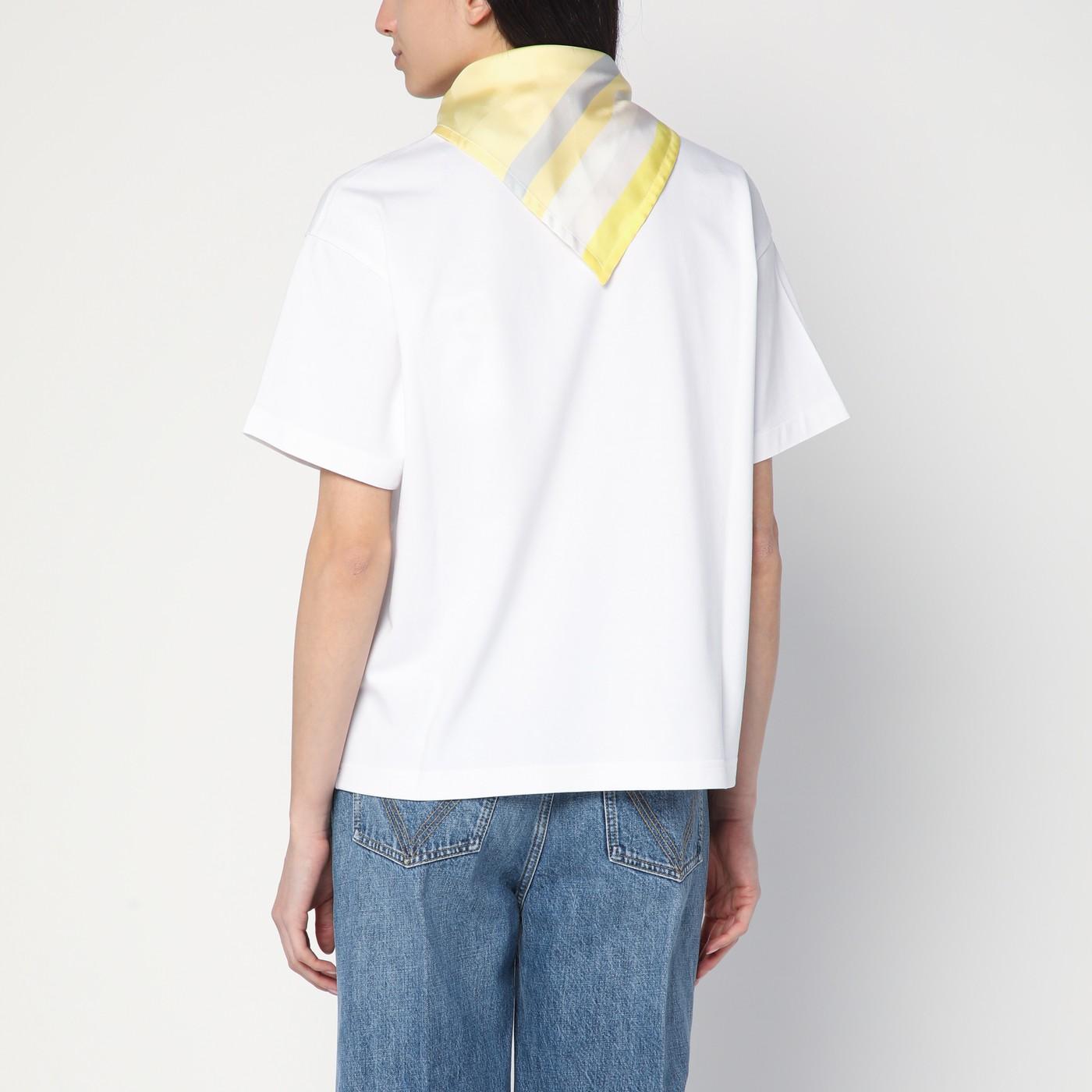 Tシャツ・カットソー BOTTEGA VENETA PRINTED SILK TOP Printed halterneck silk twill top in multicoloured - Bottega