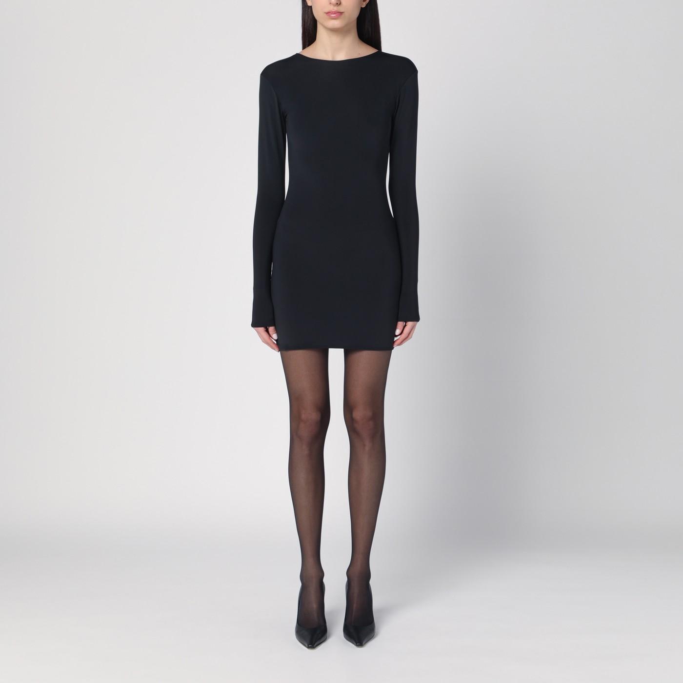 ワンピース ENTIRE STUDIOS MINI BLACK DRESS IN NYLON BLEND Entire studios Mini Dress In Nylon Blend in Black | Lyst