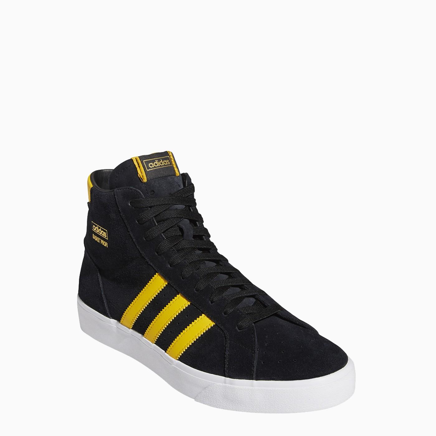 adidas Originals /yellow Basket Profi Sneakers in Black for | Lyst