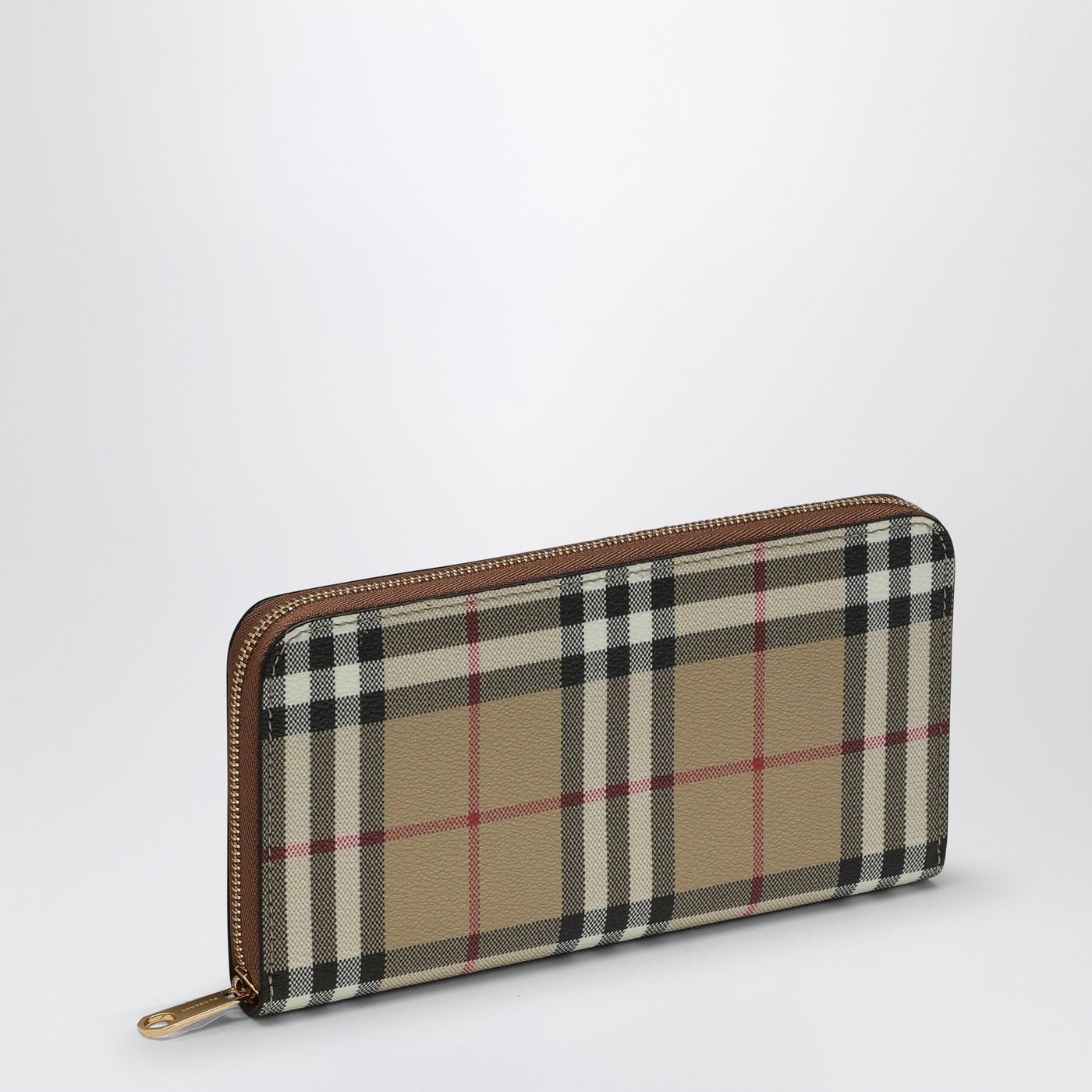 Burberry vintage check wallet sale