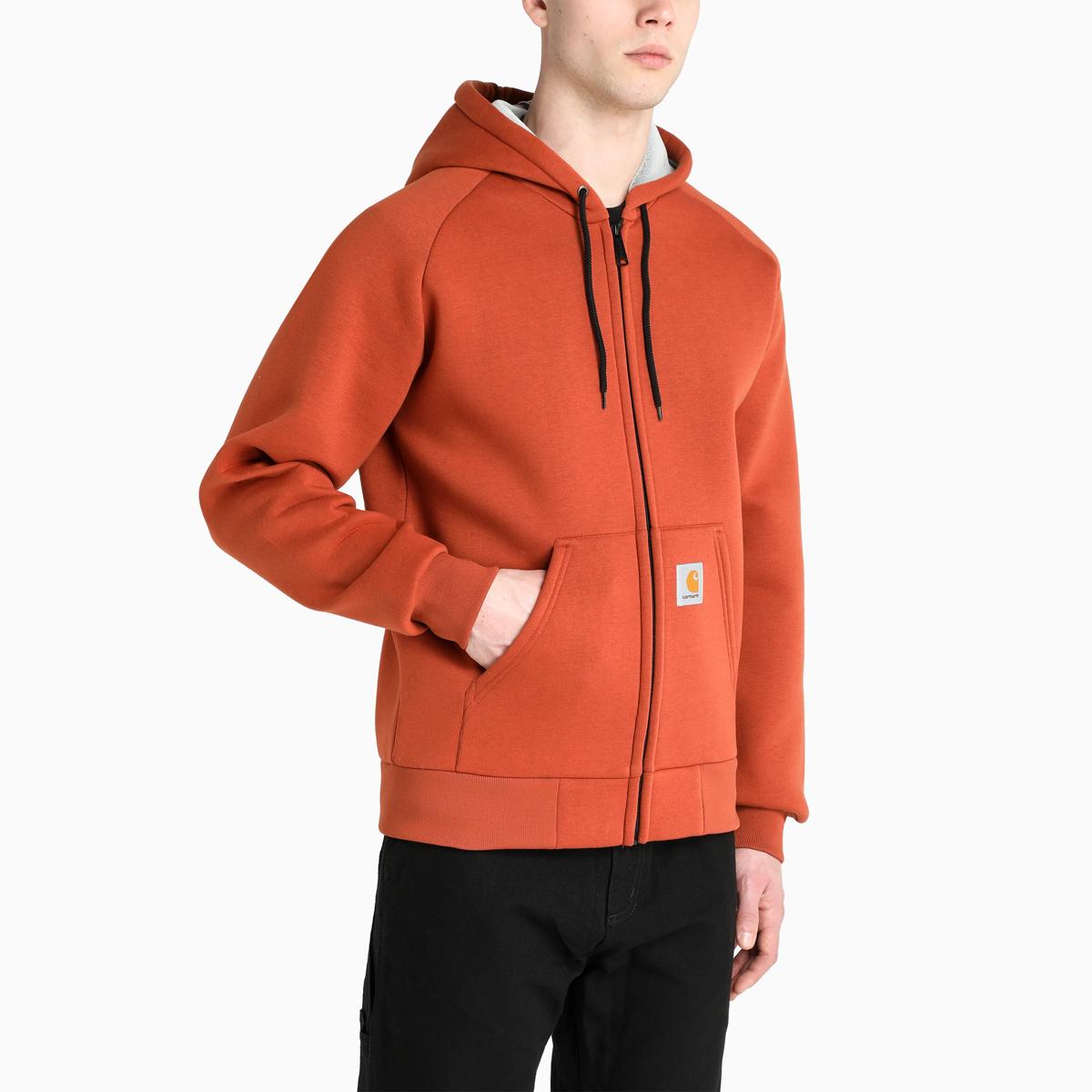 Details about   Man Jacket Carhartt Car-Lux Hooded Jacket Size XS Brick Orange / Grey