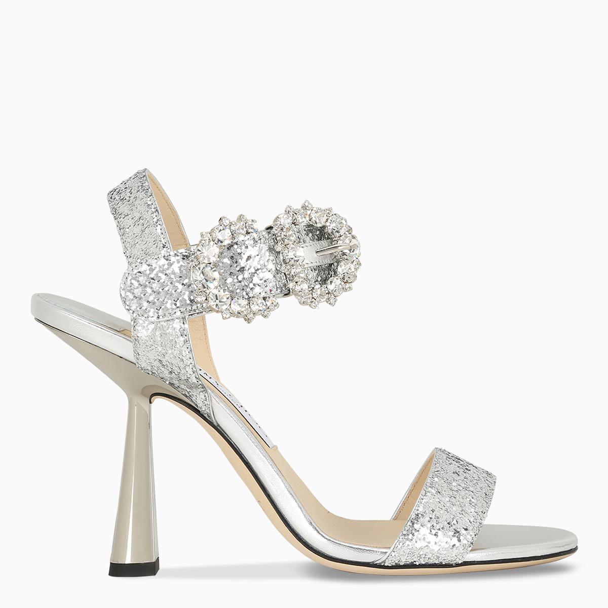 jimmy choo silver sandals sale