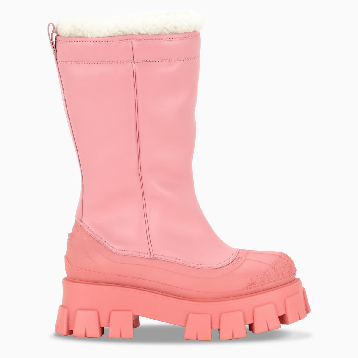 pink prada boots