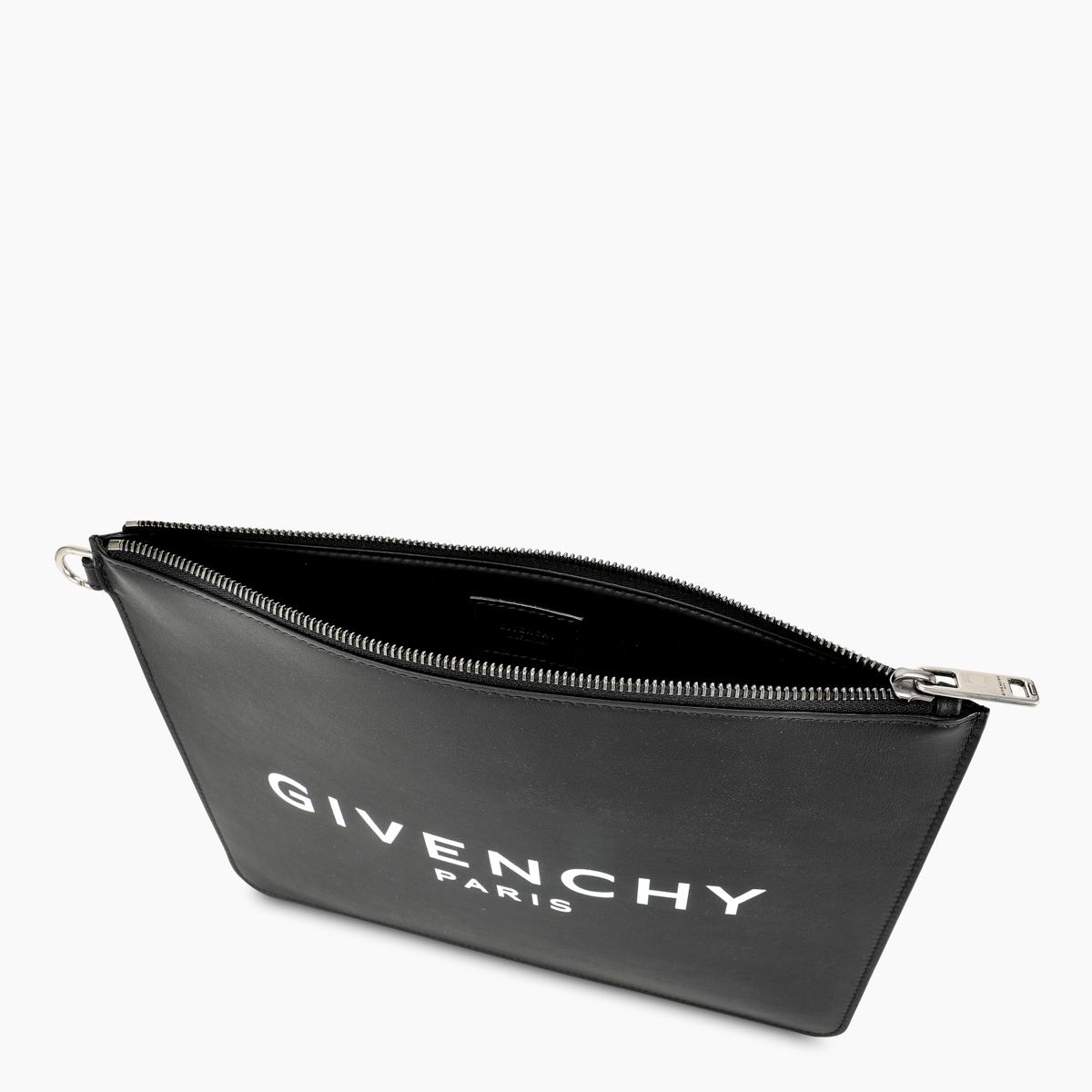Givenchy Black Leather Large Pouch for Men - Lyst