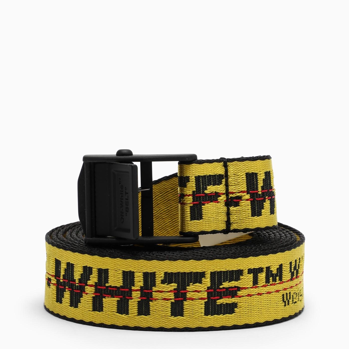 Off-White c/o Virgil Abloh Tm Industrial Logo Belt 2cm in Yellow | Lyst