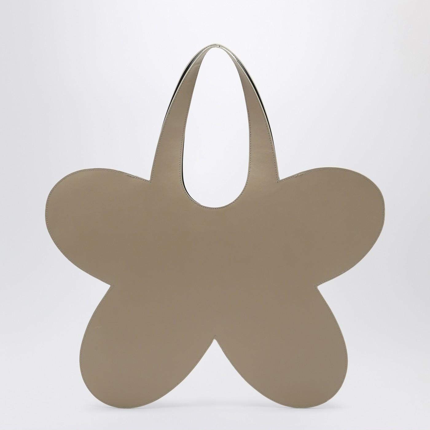 トートバッグ COPERNI Flower beige leather tote bag Flower leather tote bag in beige - Coperni | Mytheresa