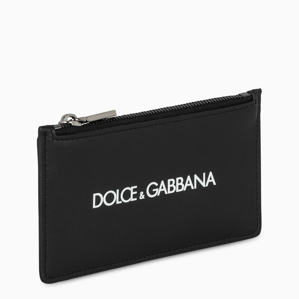 Dolce & Gabbana Leather Black Credit Card Holder for Men - Lyst