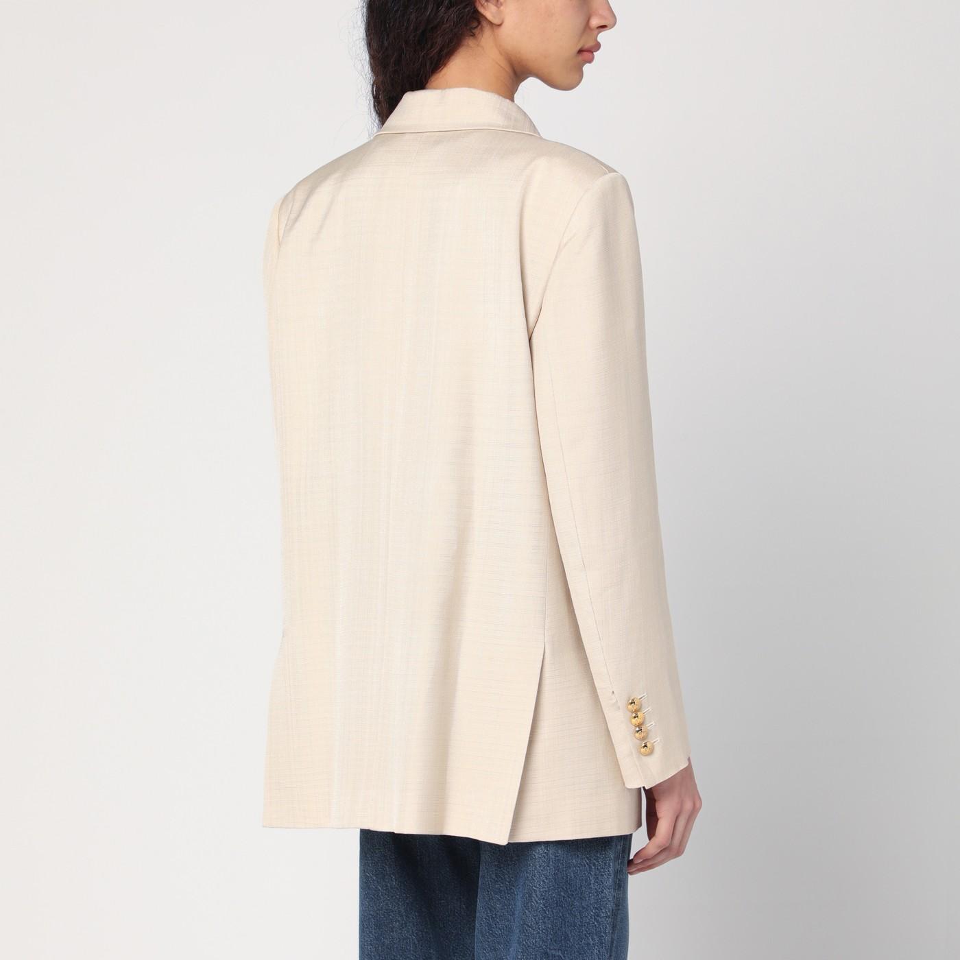 ジャケット Blaze Milano Everynight ivory double-breasted jacket Blazé Milano Everynight ivory double-breasted jacket – Lux