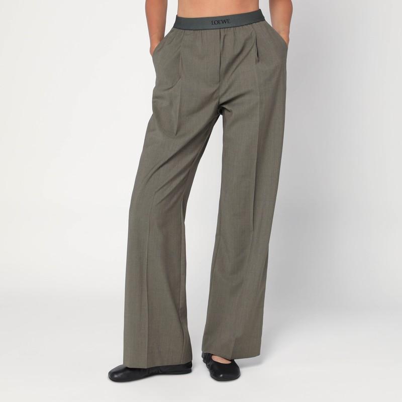 パンツ LOEWE Women Straight Pants S616Y1KX043046 BEIGE LOEWE Cotton-blend twill straight-leg cargo pants | NET-A-PORTER