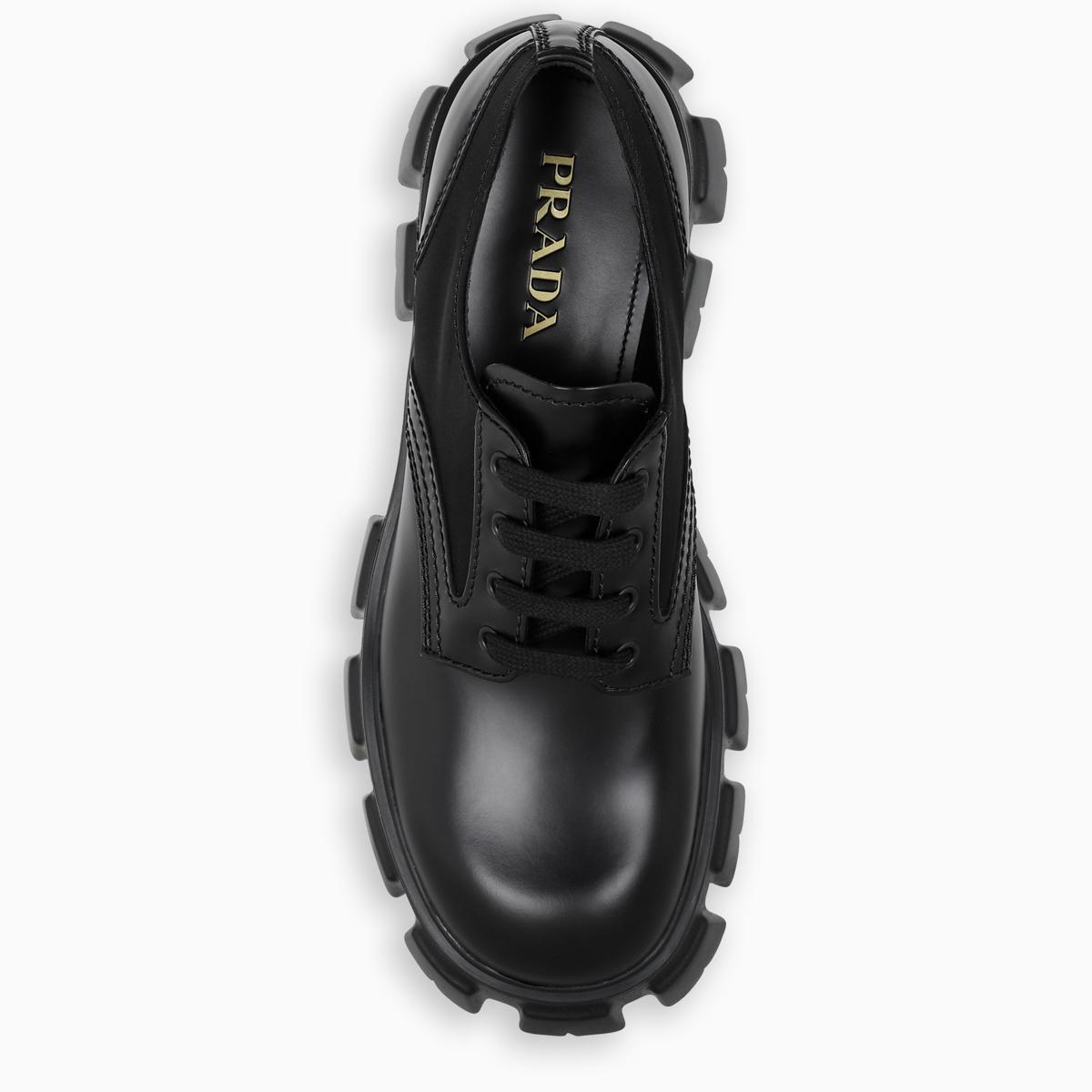 Prada Leather Monolith Shoes in Nero (Black) for Men | Lyst