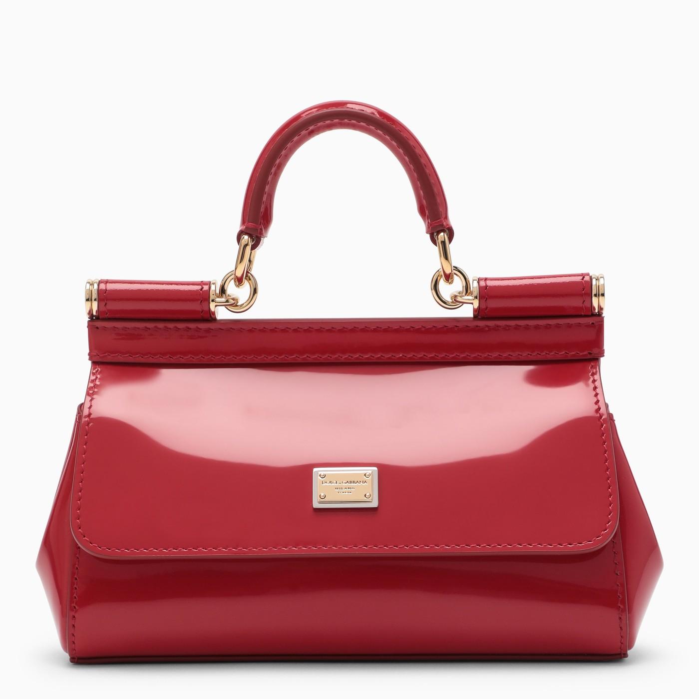 Dolce & Gabbana Red Patent Leather Miss Sicily Small Bag | Lyst