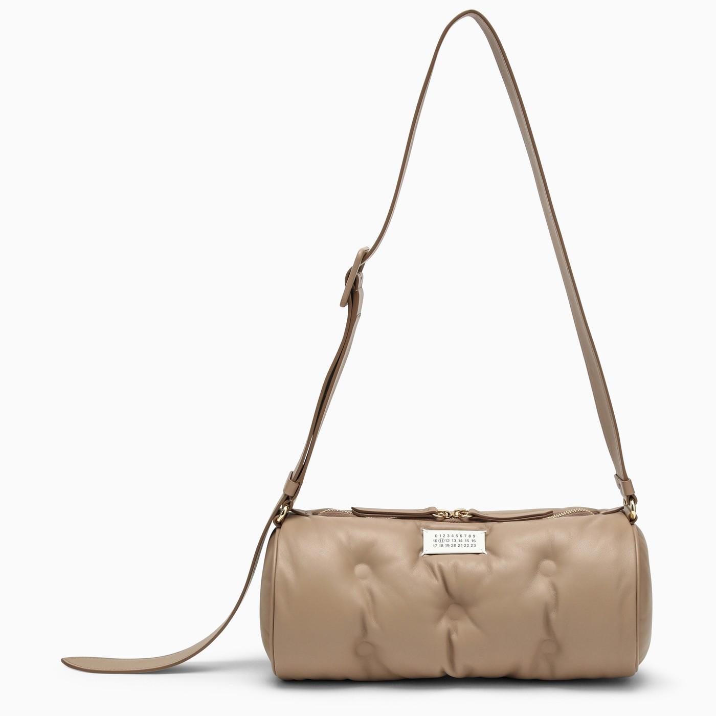 Maison Margiela Beige Leather Glam Slam Pillow Bag in Metallic