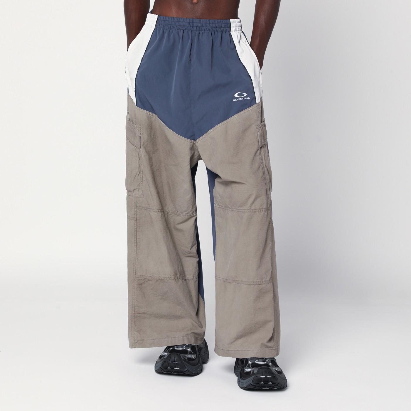 Balenciaga Tracksuit Cut-Up Cargo Trousers in Blue for Men | Lyst