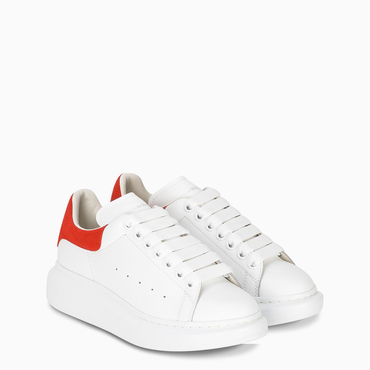 white and red alexander mcqueen sneakers