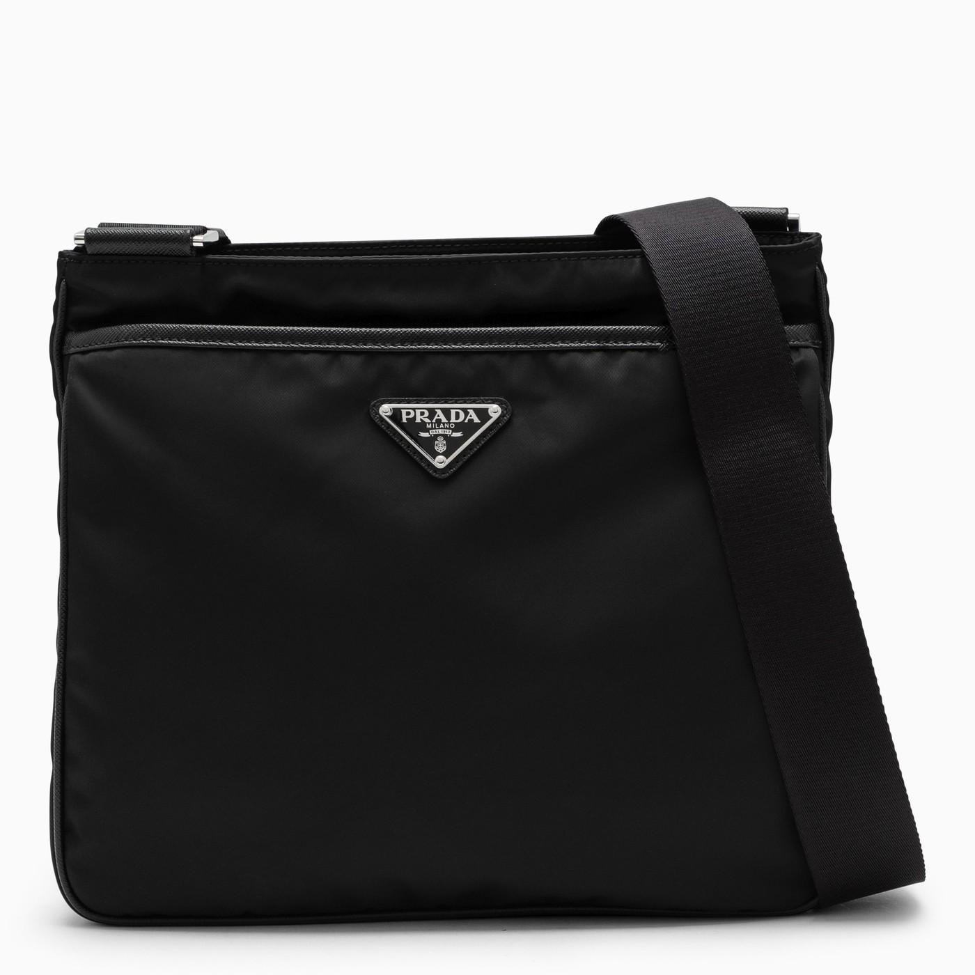 Prada Renylon Messenger Bag in Black for Men Lyst