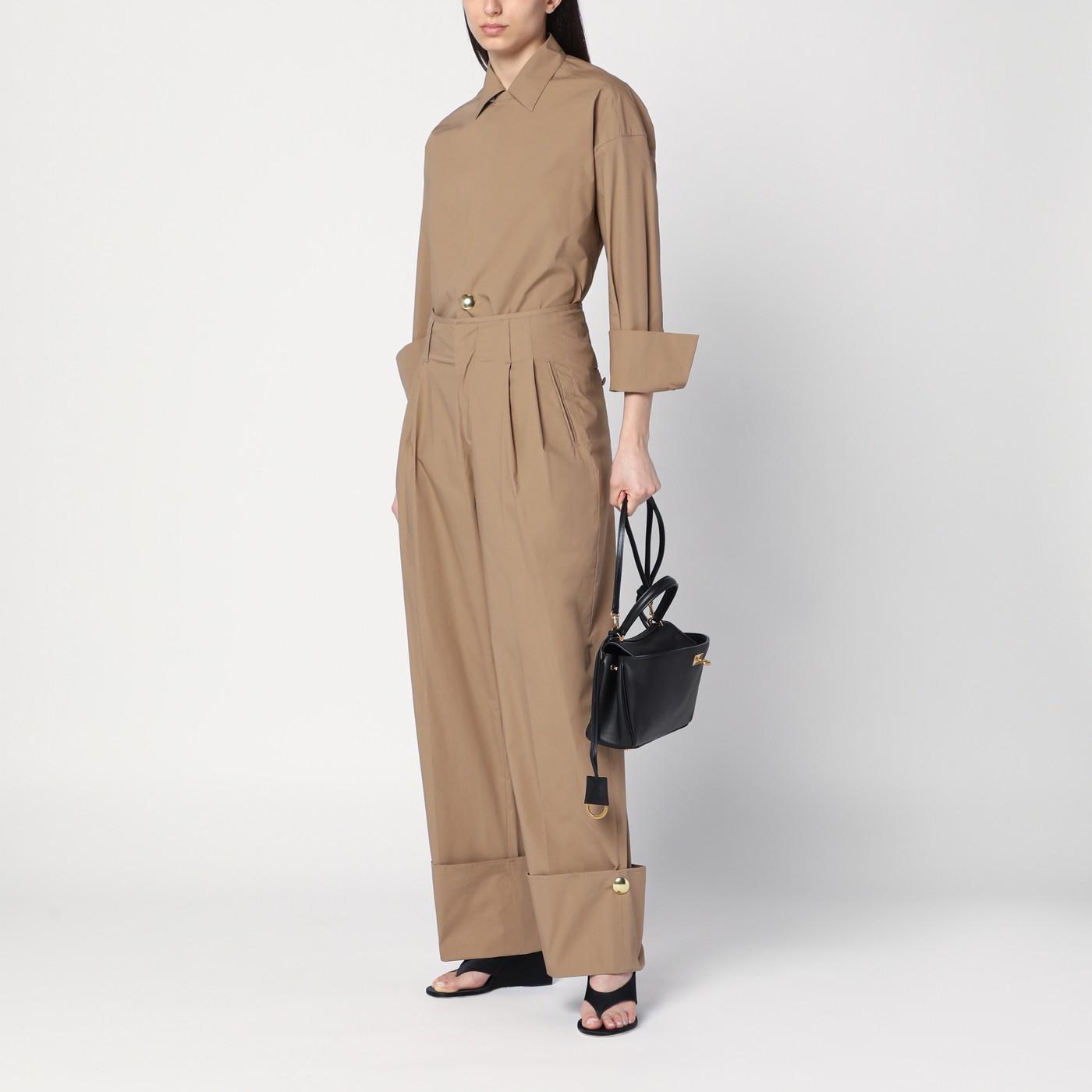 ボトムスその他 DARKPARK Camel-coloured cuffed trousers DARKPARK Camel-coloured Cuffed Trousers in Natural | Lyst