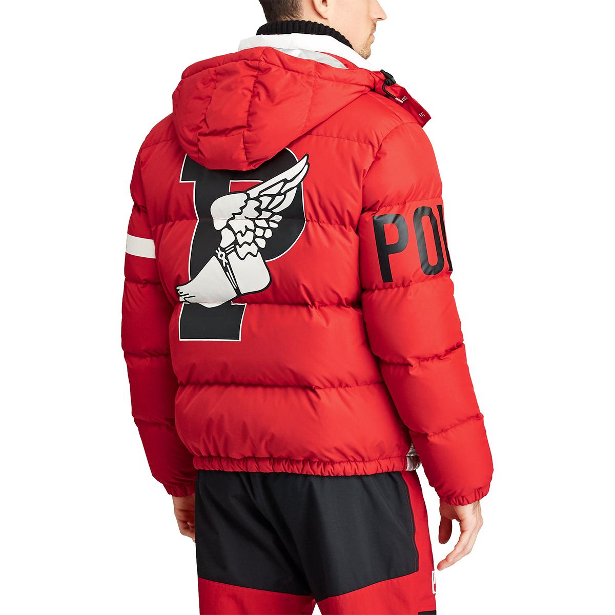 Polo Ralph Lauren Winter Stadium Padded Coat in Red/Silver (Red) for Men - Lyst