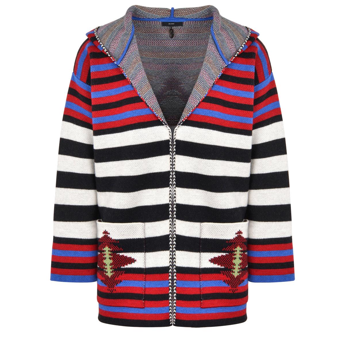 Alanui Wool Navayo Stripes Short Cardigan in Red for Men - Lyst