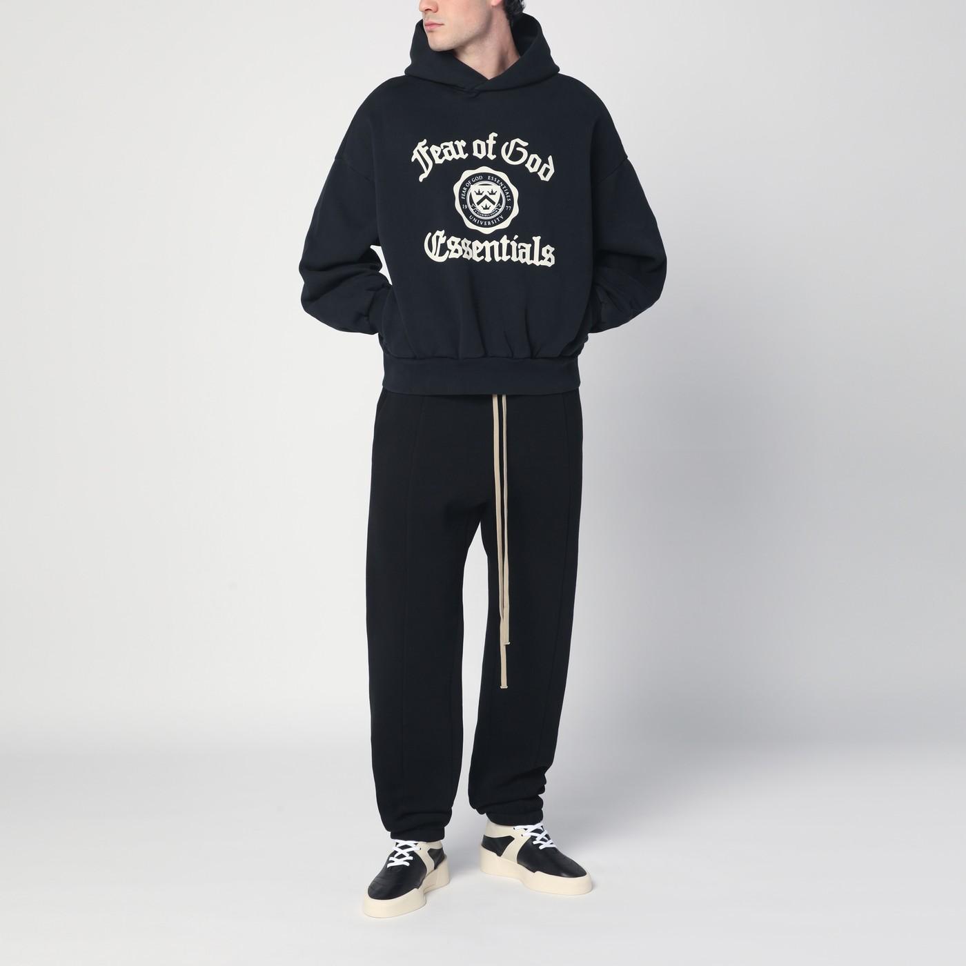 Fear Of God Hoodie With University Logo in Black for Men | Lyst