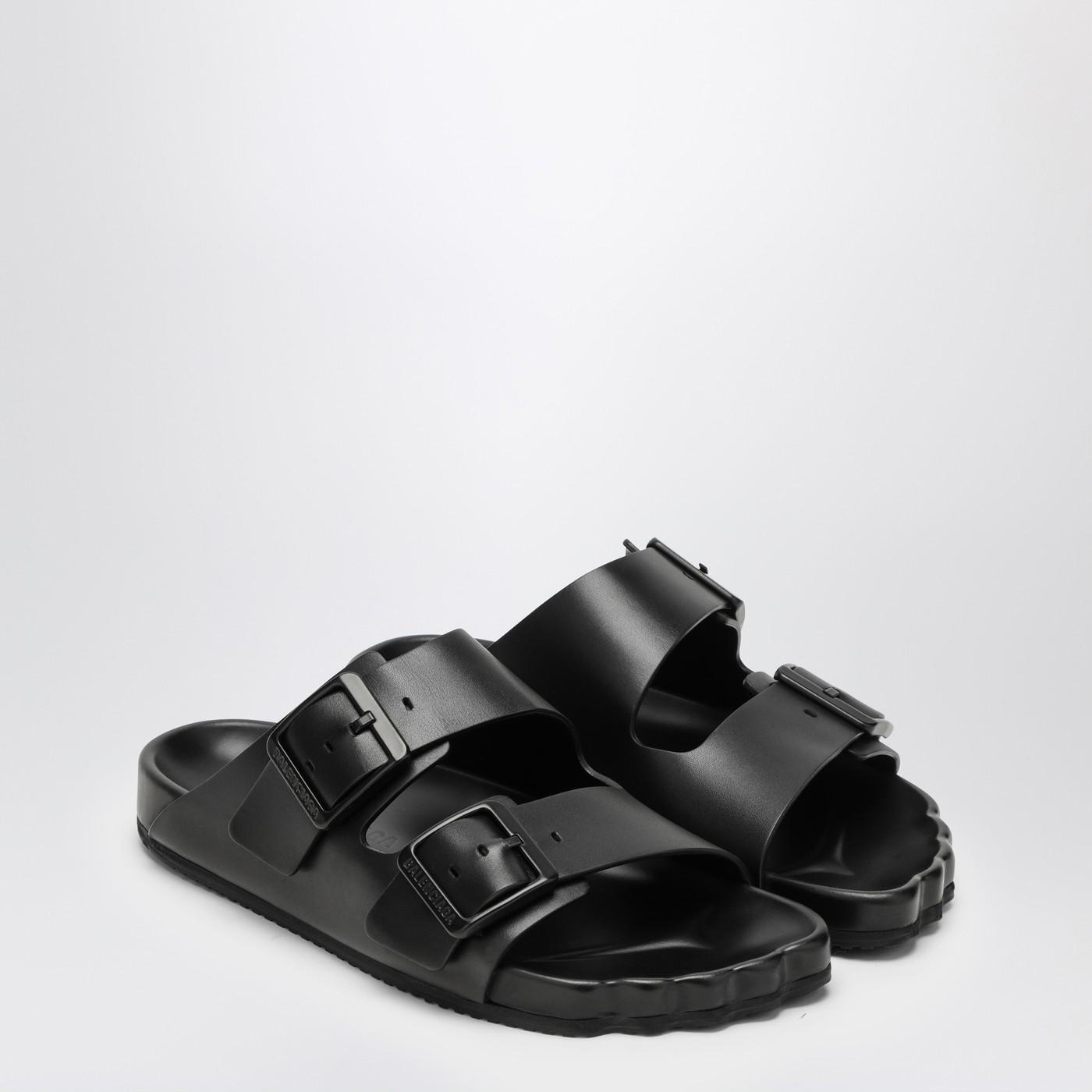 Balenciaga Leather Sunday Sandal in Black for Men Lyst UK
