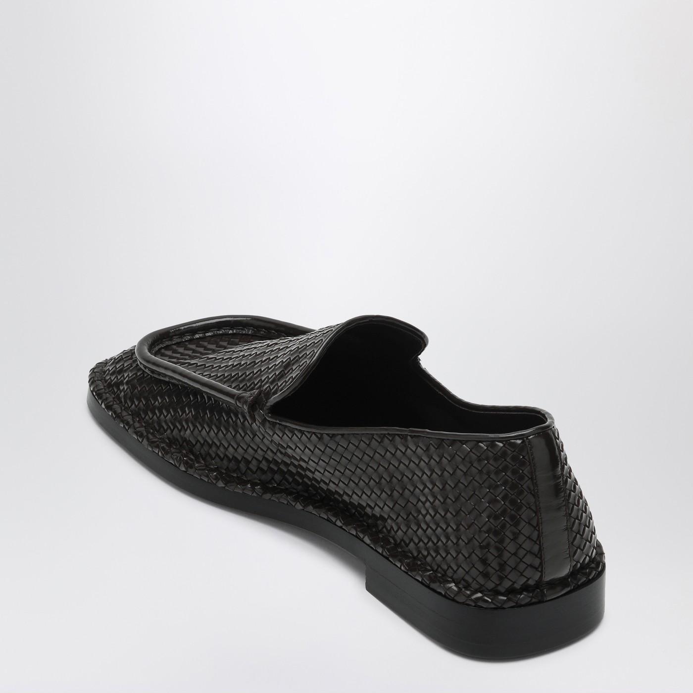 Bottega Veneta Daddy Moccasins In Dark Chocolate Color Made Of 