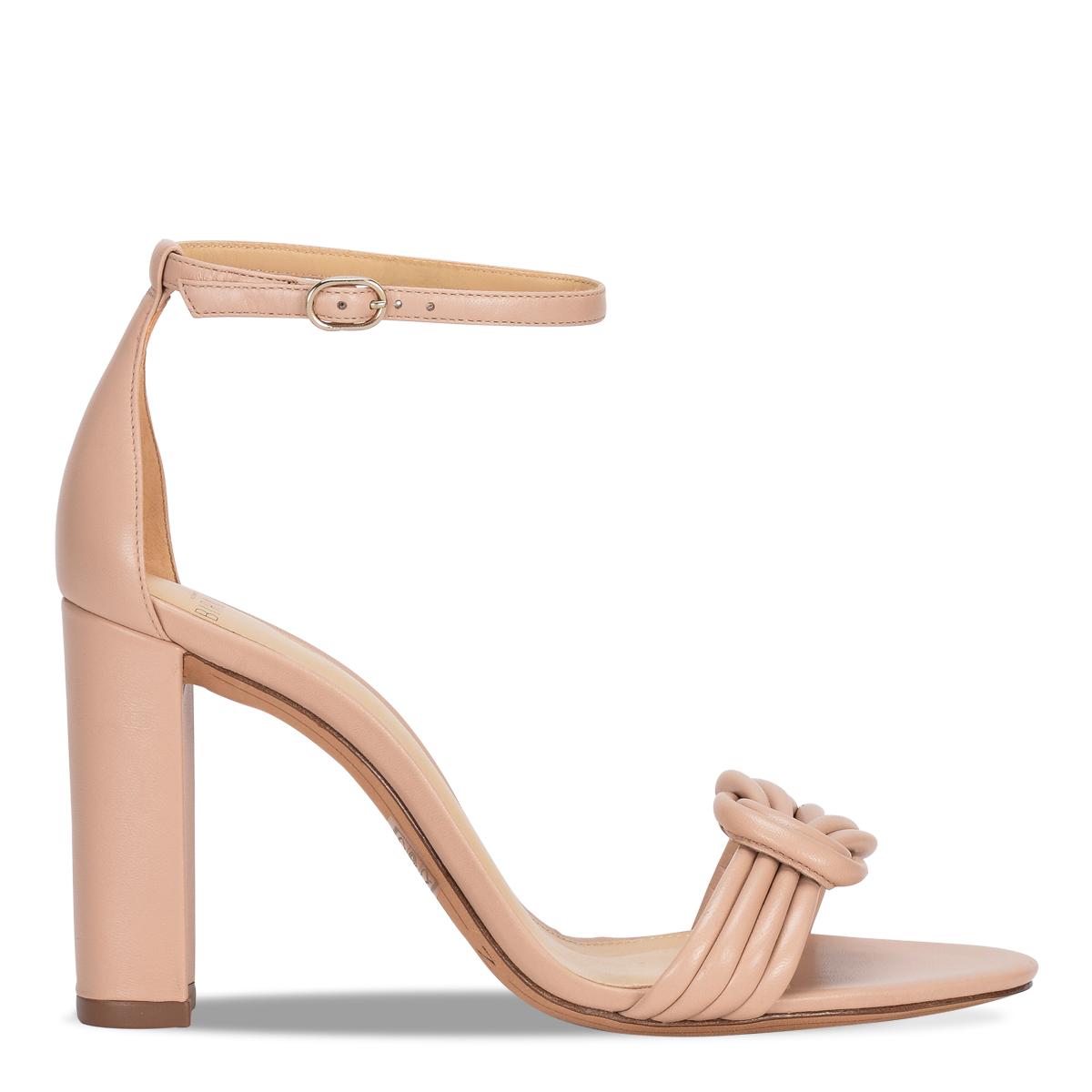 Alexandre Birman Vicky Knot Leather Sandals in Light Sand (Natural ...
