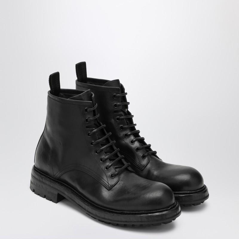 Bottines Chelsea Dolce&Gabbana Homme - Cuir Noir Avec Fourrure, Taille EU 41.5, Neuf Avec Boîte