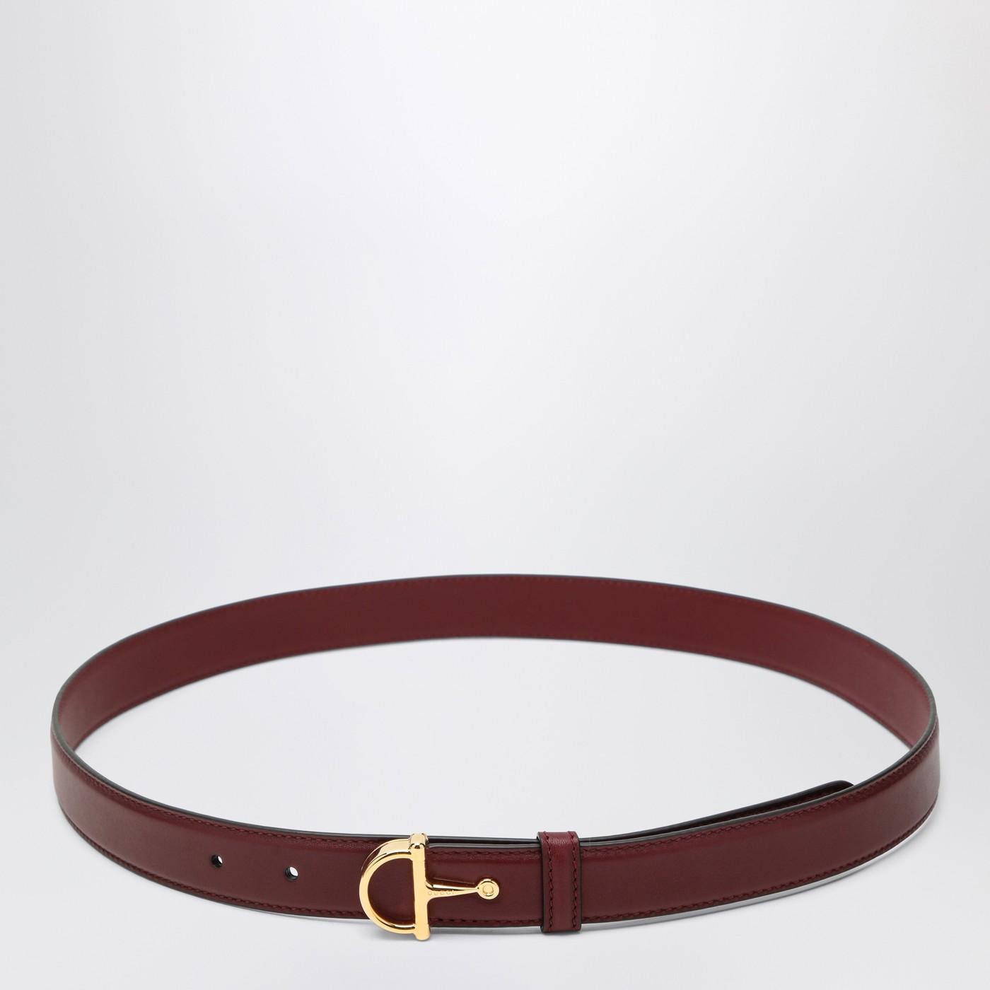 ベルト GUCCI ROSSO ANCORA THIN BELT WITH HALF BUCKLE GUCCI $460 Rosso Ancora Red Interlocking G Buckle Leather