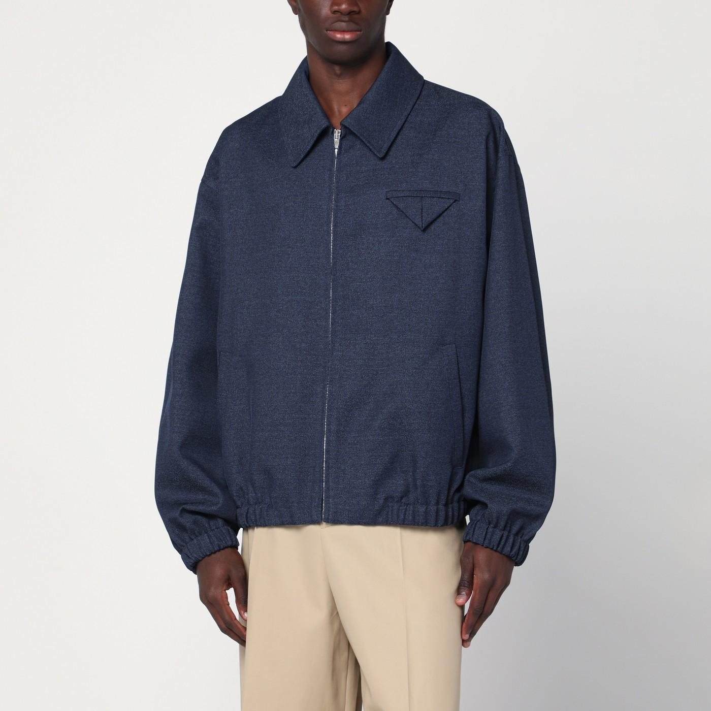 ご*り様 BOTTEGA VENETA Bonded Wool Zip Up J bottega-veneta-Blue-Indigo-