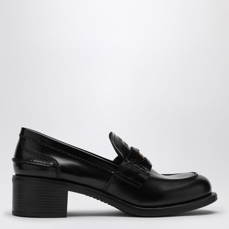 Miu Miu Penny Loafer in Black | Lyst Canada