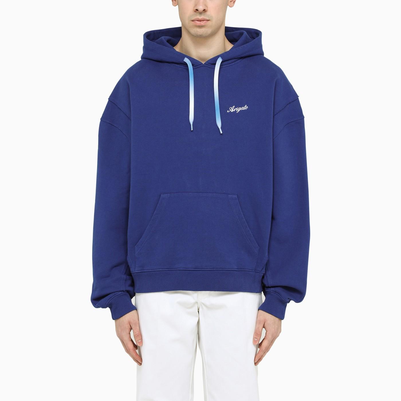Axel Arigato Blue Cotton Hoodie for Men | Lyst