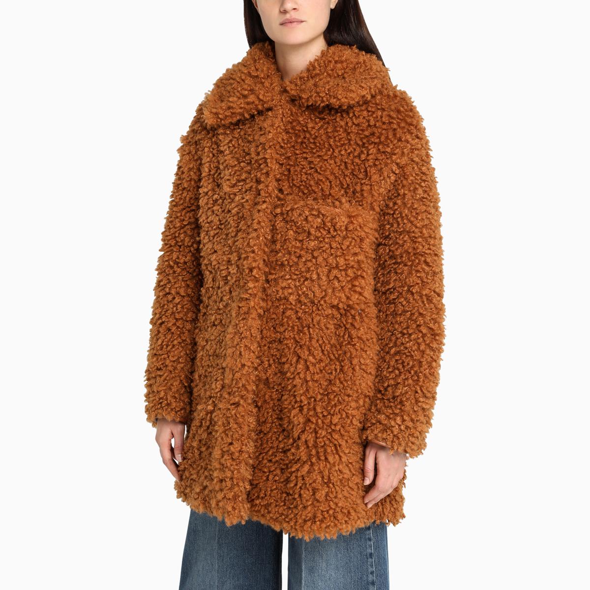 Stella McCartney Fur Free Fur Faux-shearling Josephine Coat in Brown ...