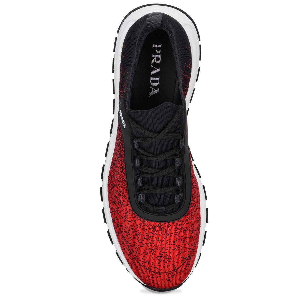prada linea rossa sneakers black