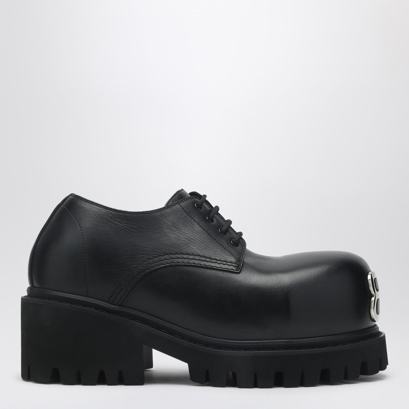 balenciaga stomper Derby ストンパー Balenciaga Leather Derby Stomper Shoe in Black for Men | Lyst UK