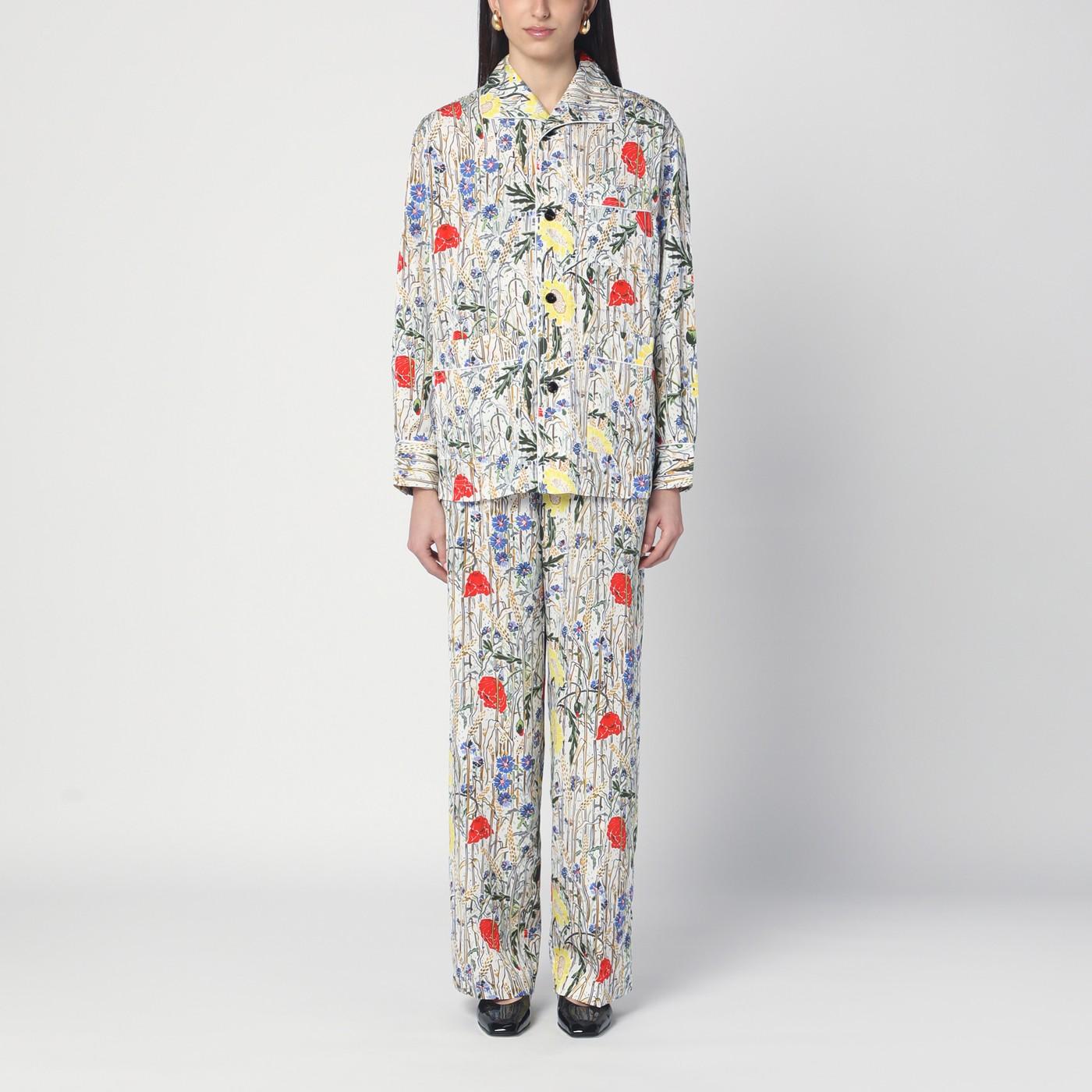 ルームウェア・パジャマ Bottega Veneta pyjamas Bottega Veneta® Women's Flower Viscose And Silk Pyjama Set