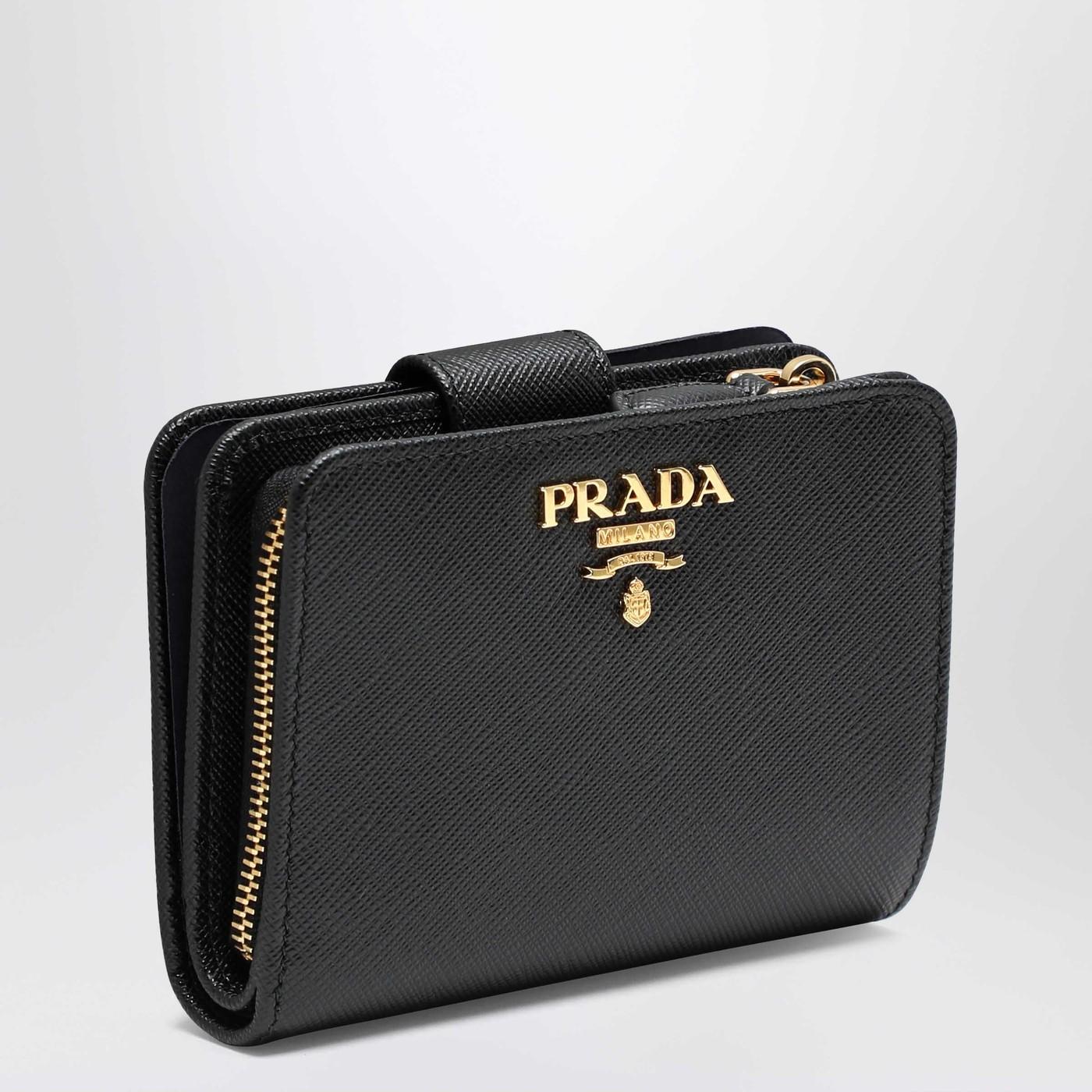 Prada wallet zipper hot sale