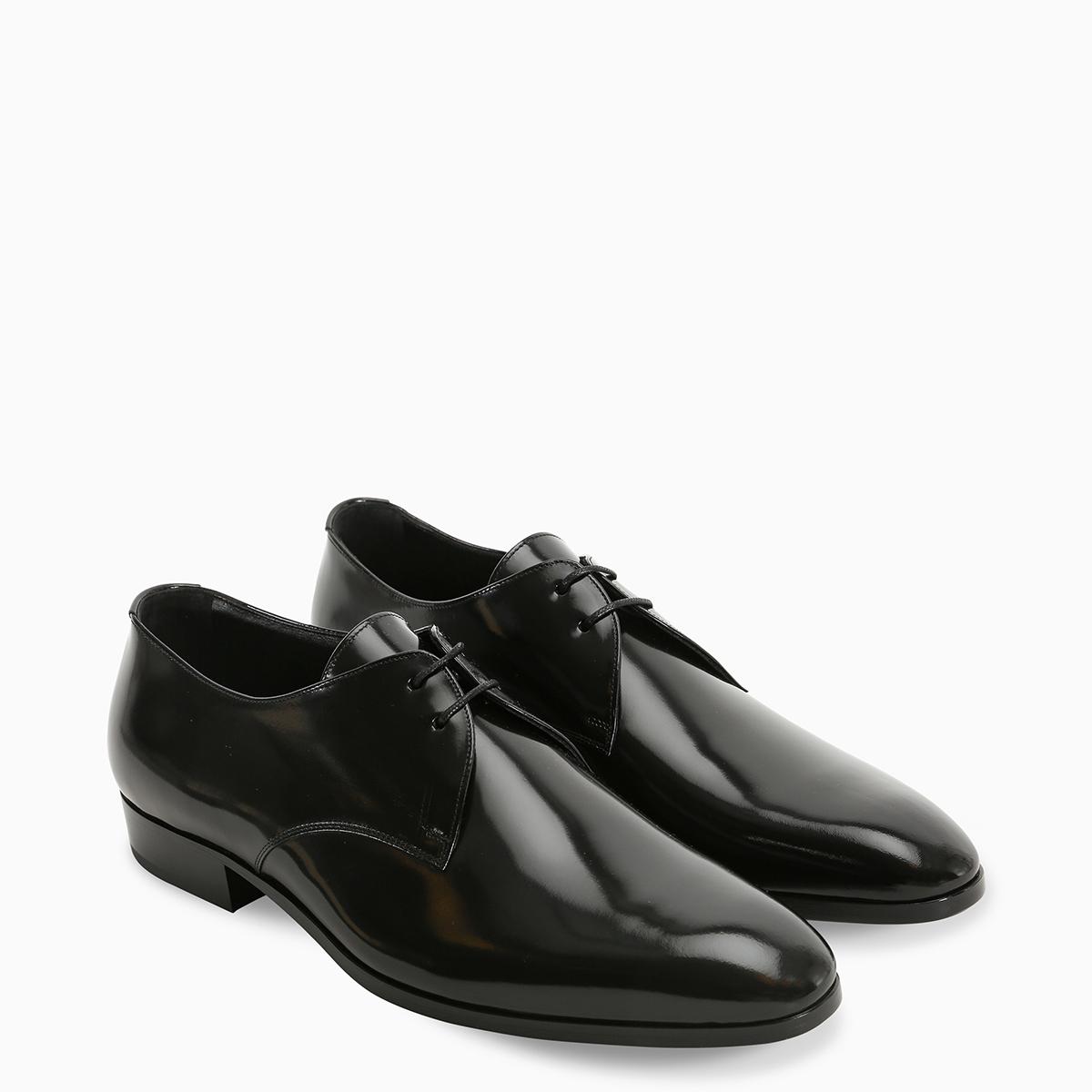 Saint Laurent Wyatt Derby Shoes In Patent Leather in Nero (Black) for ...