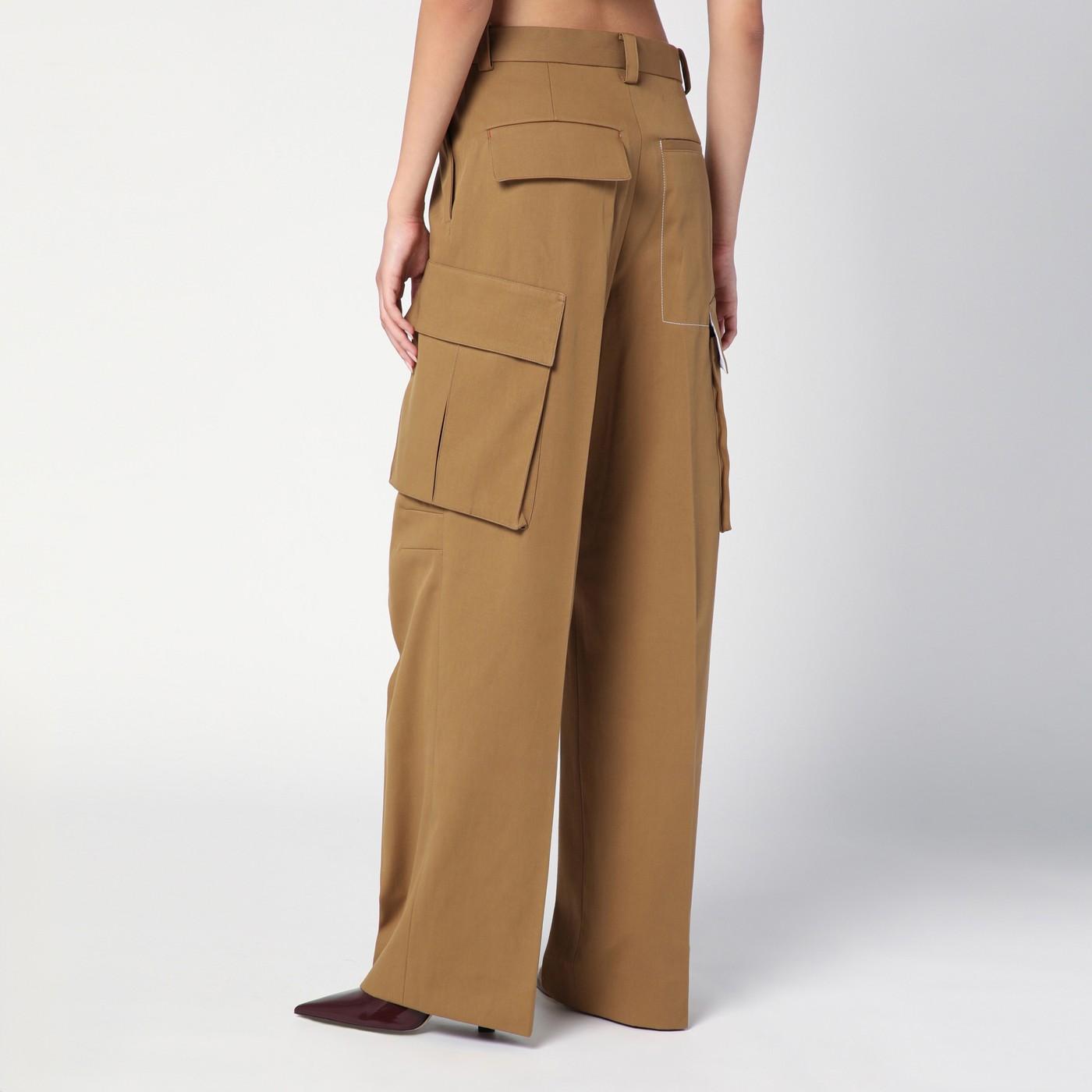 ボトムスその他 Victoria Beckham Tobacco-coloured cotton cargo trousers Victoria Beckham Tobacco-coloured Cotton Cargo Trousers in