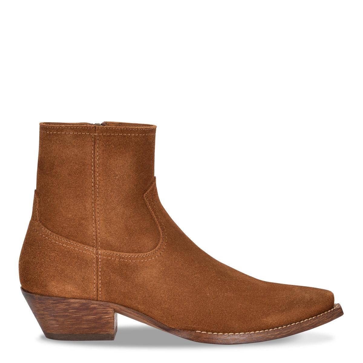 saint laurent suede boots