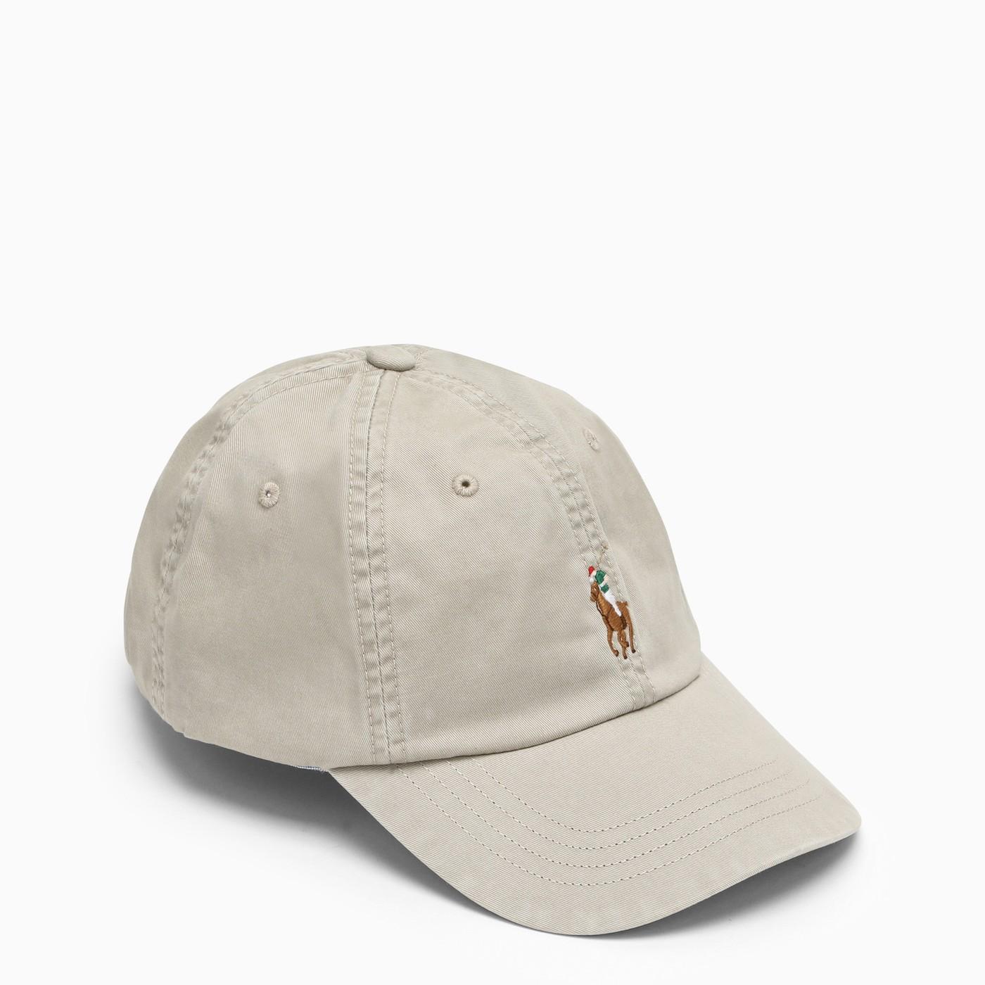 Polo Ralph Lauren Khaki Baseball Cap With Patch in White for Men | Lyst