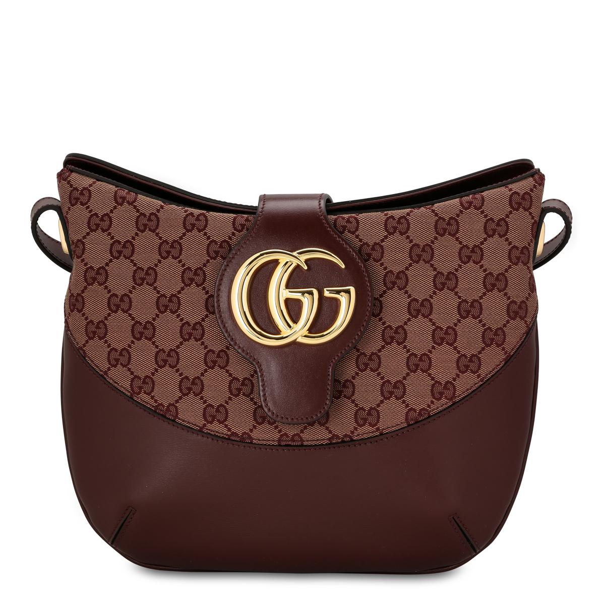 Gucci Canvas Arli GG Medium Shoulder Bag in Brown Lyst