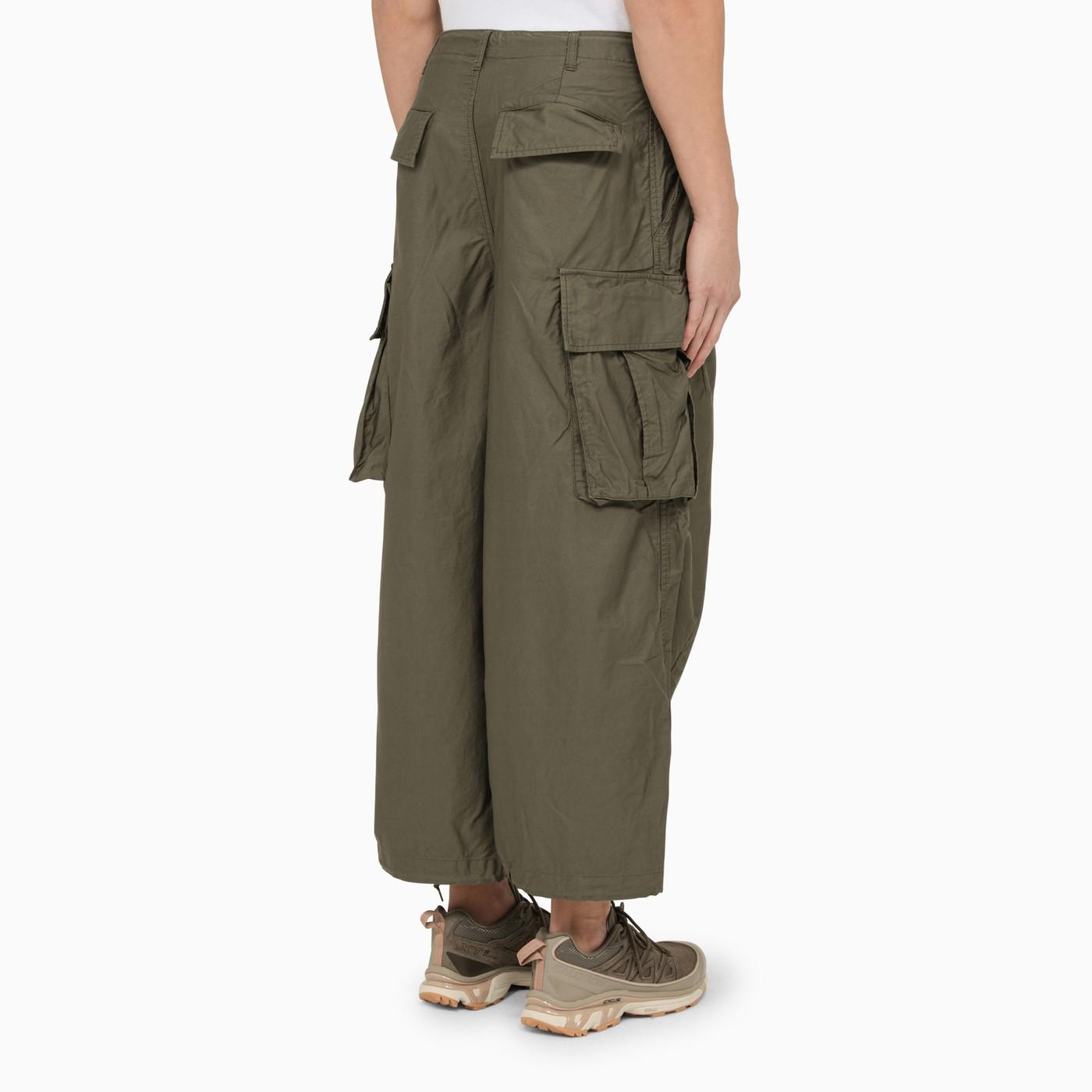 Needles Olive Green Cotton Cargo Trousers for Men | Lyst