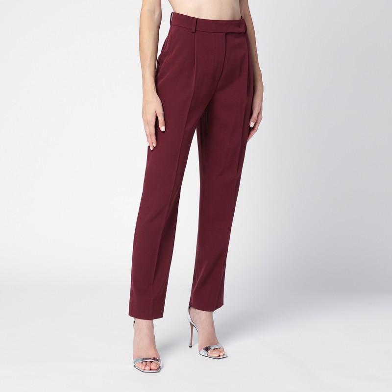 Pantalon En Laine Max Mara - Taille 38, Coupe Droite, Marron - Neuf Sans étiquette