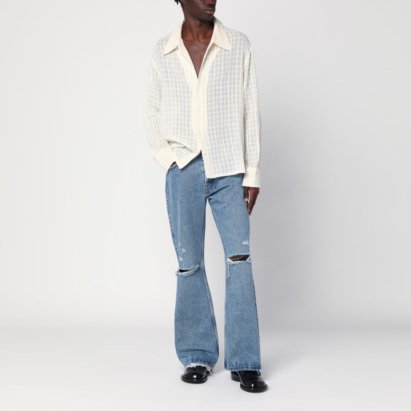 パンツ・ボトムスその他 Sefr Trashed Mid Blue denim jeans Séfr Trashed Mid Denim Jeans in Blue for Men | Lyst
